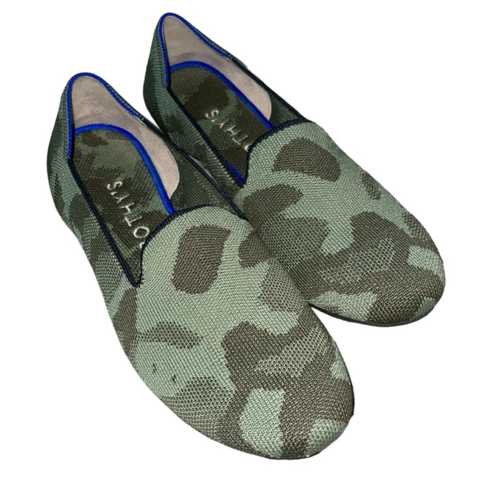 Rothy’s Green Camo Loafer size 8
